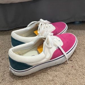 Platform vans colorful size 6.5